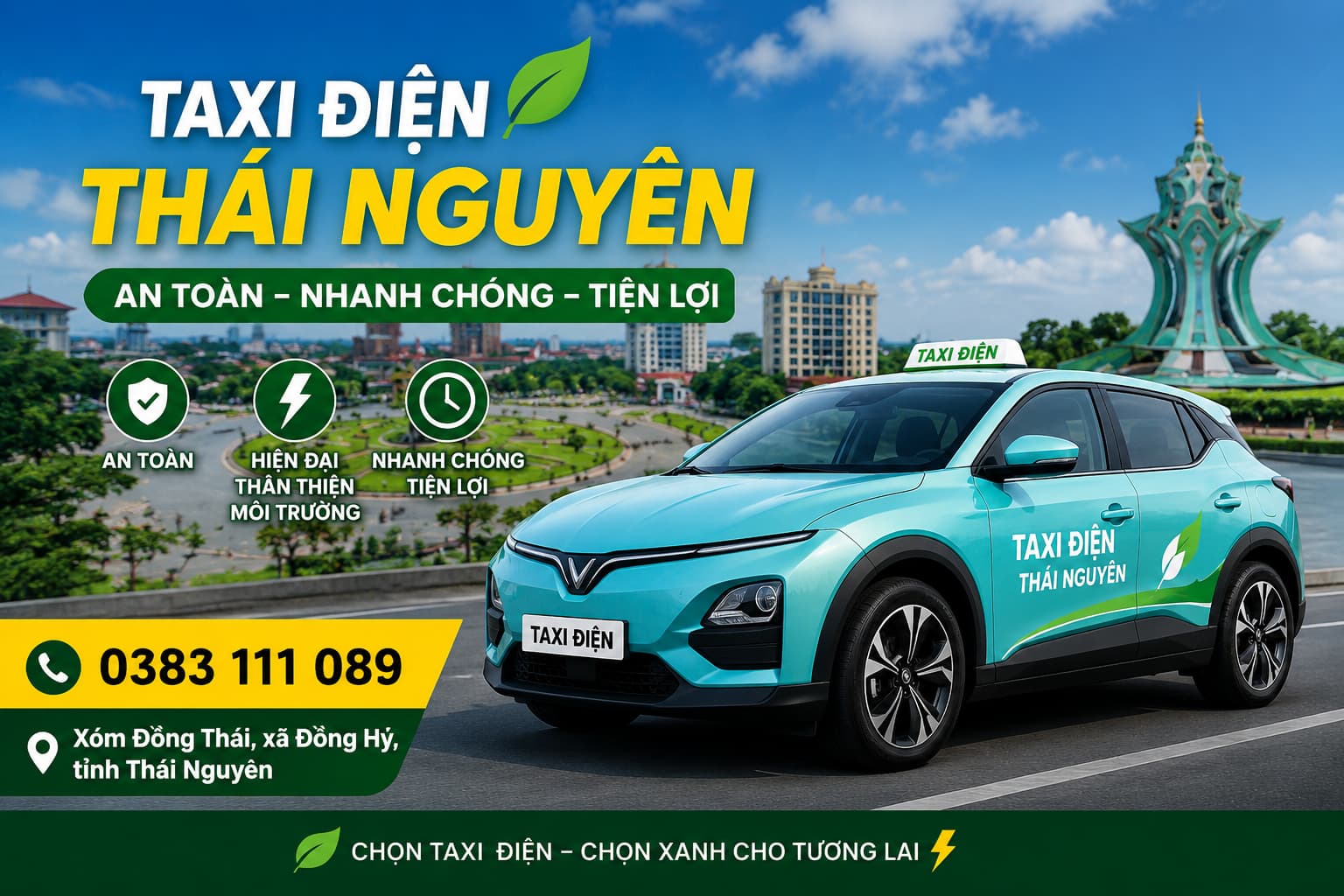 taxi điện thái nguyên