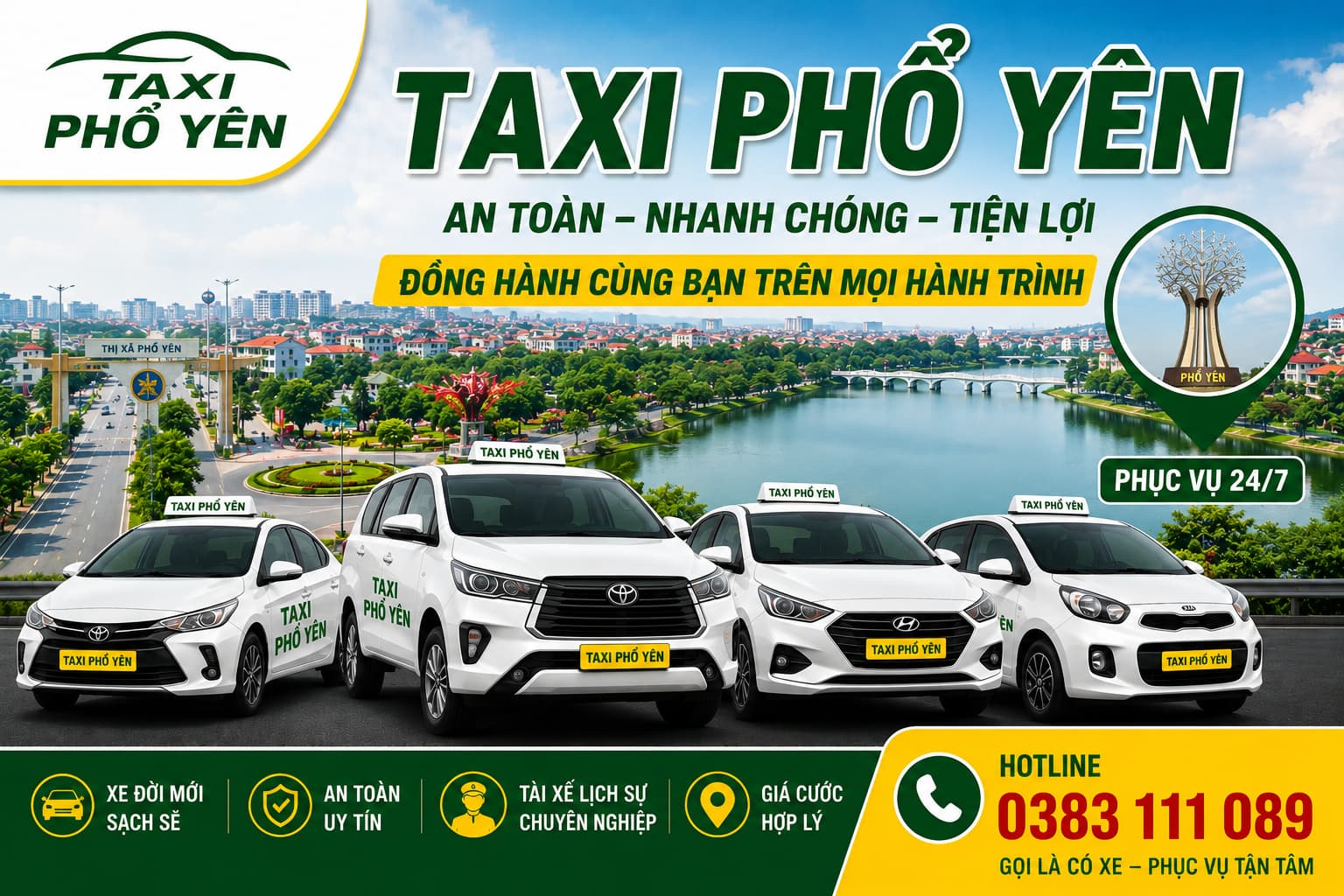 taxi phổ yên